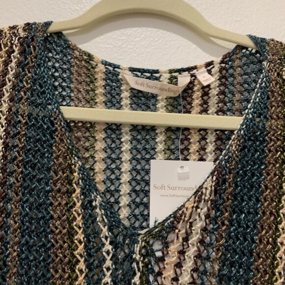 Soft Surroundings Open Weave Tunic Size Small - Picture 6 of 10